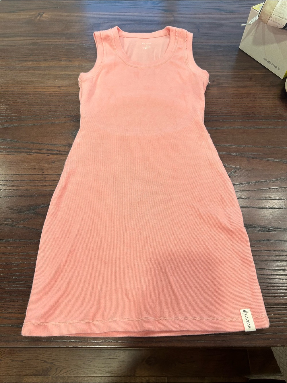 Girls' Sleeveless Pink Tank Dress - Casual Everyday Knit